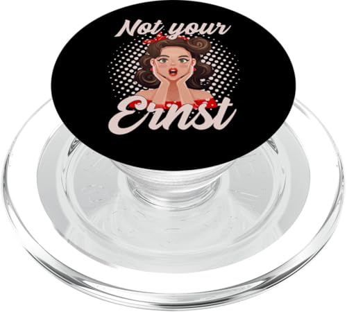 Not Your Ernst Retro Girl Pop-Art Frau 50er Jahre Vintage PopSockets PopGrip für MagSafe