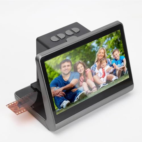 MegLob Scanner De Films Numériques, Scanner De Films Et Diapositives 48MP, Scanner De Diapositives De Films À Écran HD, Convertit Les Films 135, 126KPK, 110 Films, Films Super 8 Mm