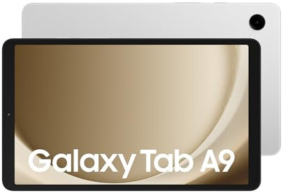 Samsung Galaxy Tab A9 Android Tablet, 64GB Storage, 4GB Ram, Large Display, Rich Sound, Silver, 3 Year Extended Warranty (UK Version)