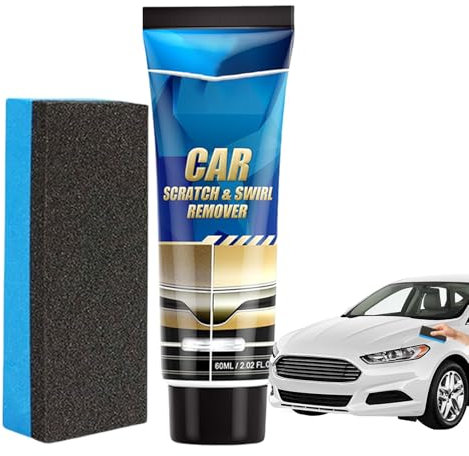 Rimuovi Graffi Auto,Riparazione Graffi Veicoli - Cura Auto Dettagli Lucidatura Protezione Brillante Rimuovi Swirl con Spugna per Cura Alto Lucido