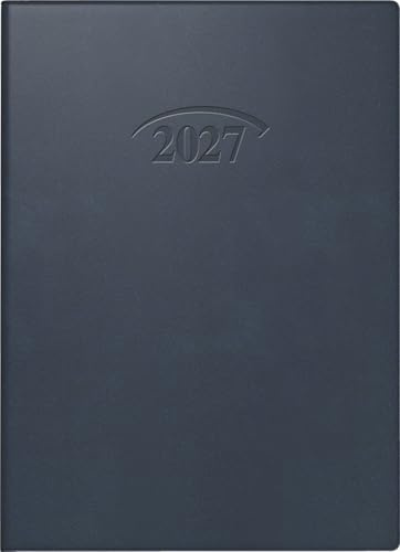 BRUNNEN Taschenkalender Mod. 736 2027 | A6, Kunststoff, dunkelblau