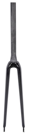 700C Carbon Fiber Bike Front Fork, Road Bike Rigid Fork with Tapered Tube and C Brake Mount, Ultra Light 416g Full Carbon Fork for Smooth Ride on Flat or Bumpy Roads (3K Texture Glossy)