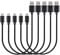 MaGeek® 0.3m Short Micro USB Cables, [Pack of 5pcs] High Speed USB 2.0 Data & Charge Cables for Samsung Galaxy S7,S6, HTC, Sony, Motorola, LG, Google, Nokia and More (Black)