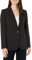 DKNY SPORTSWEAR Women's Missy Foundation Long Sleeve Jacket, Black with Button, 8