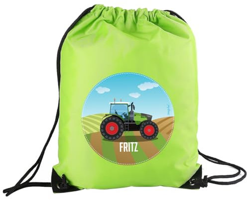 Striefchen® Sportbeutel für Jungen, verschiedene Motive, personalisiert Traktor