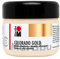 Marabu 12640025798 - Metallic Effektfarbe, Colorado Gold weißgold 225 ml, auf Wasserbasis, lichtecht, wetterfest, schnell trocknend, zum Pinseln und Tupfen auf saugenden Untergründen