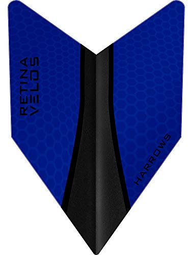 Harrows Retina-X Dart-Flights, extra stark, Velos, 1 Set (3 Stück) (dunkelblau)
