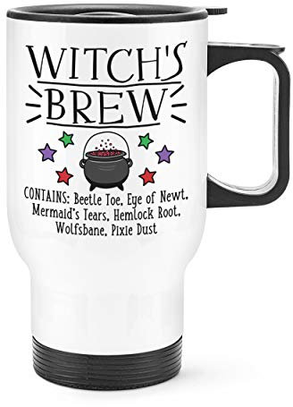 Witch's Brew Travel Mug Cup with Handle