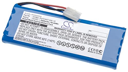 vhbw batteria compatibile con Soundcast Outcast ICO420, ICO421 casse, altoparlanti, speaker (2000mAh, 24V, NiMH)