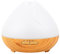 Aroma Diffuser Holzdesign mit weiß - Aromadiffuser für ätherische Öle mit LED Licht 3-in-1: Ultraschall Diffusor, Luftbefeuchter und Nachtlicht - 400 ml - aus der Apotheke