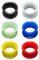 Fly Style Set aus 6 Farben Flesh-Tunnel aus Silikon - Extra weich und flexibel, Grösse:10 mm