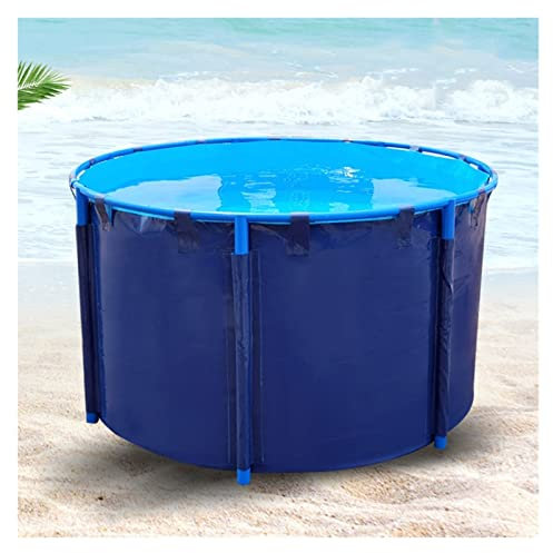 Estanque De Peces De Lona Engrosada, Tanque De Almacenamiento De Agua Portátil Piscina Infantil Plegable para Perros De PVC con Soporte Gran Piscina De Acuicultura