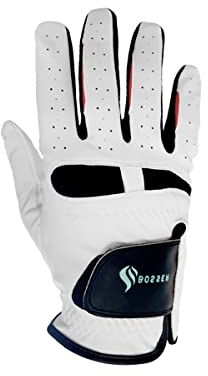 BOSSER Golfhandschuhe Herren aus Leder mit Extra Lindernder Wirkung für die Rechte Hand - Größe ML
