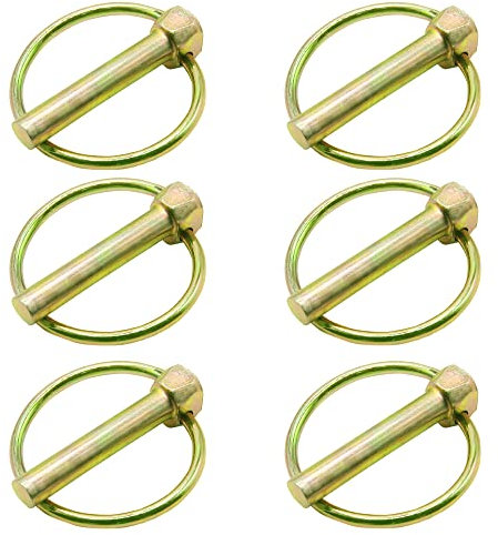 Assortimento di 6 perni Lynch (5/16 x 1-3/4) per camion, trattori, carrelli, tosaerba e rimorchi