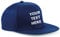 Flexi-Print Personalised Snapback Men's Caps - 5 Panel Flat Peak Cap, Personalised Baseball Caps Mens Trucker Hat, Trucker Caps for Men, Adjustable Large Fitted Cap Navy