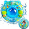 Baby Schwimmring Kinder Schwimmsitz mit Cartoon-Print Schwimmreifen für Kinder von 6 Monaten bis 3 Jahren Baby Floating Ring Schwimmhilfe für Jungen und Mädchen