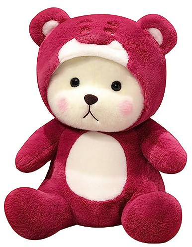 YGMXZL Teddy Kuscheltier,Teddybärpuppe mit Hut,Abnehmbare Mütze,Plüschtier Stofftier Spielzeug für Baby Kinder (35CM)