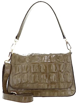 Abro Leder Umhängetasche Schultertasche Leather Primitivo Crossbody Lulu Bag Sienna olivgrün