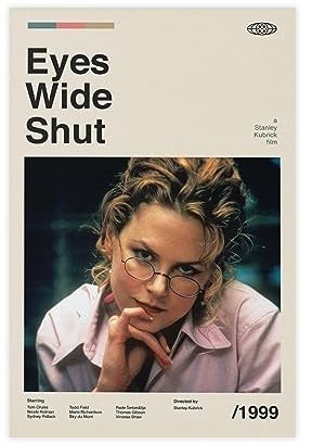 Eyes Wide Shut Vintage Filmposter Leinwand Poster Schlafzimmer Dekor Sport Landschaft Büro Zimmer Dekor Geschenk ungerahmt 30 x 45 cm
