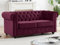 Vente-unique-Sofa 2-Sitzer - Samt - Purpur - Chesterfield