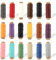 RYAN 18 Pezzi Filo Cerato Filo Gutermann per Macchina Da Cucire Filo Cerato 0.8mm 30 m Bobine per Lavori in Pelle Rilegatura di Libri DIY Riparazione di Progetti in Pelle (18 Colori)