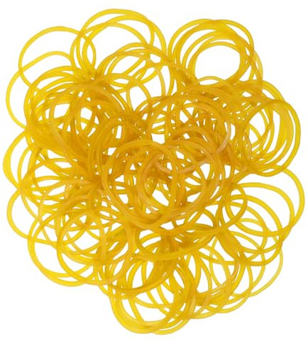 PPhtony Small Rubber Bands Elastic Stretchy Bands for Bank Money Bundles Bills Cash Wrapping Newspaper Rolling Paper Cards Office Home Supplies Hair Bows Tie Dye Art Craft Project, 100PCS (25mm)