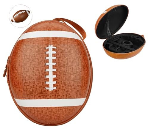 Linkidea Hard Shell Carrying Case Compatible with Meta Quest 3, Drop and Scratch Proof Portable Bag, VR Headset Rugby Storage Case, Suitable for Travel and Home Storage (Light Brown)