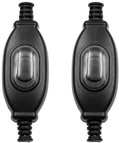 CENPEK 2PCS Wasserdichter Inline-Schalter Außenlichtschalter 250V Wippschalter für Lampen Elektrogeräte Transformatoren