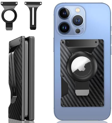 Zeeker Magsafe Brieftasche, magnetische Brieftasche mit Airtag-Halterung und Geldklammer für iPhone 16/15/14/13/12 Serie, 15 Kartenhalter, Upgrade mit iPhone-Brieftasche, RFID-Blockierung