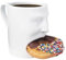 Tasse en forme de visage avec porte-biscuits, tasse à café en céramique avec motif visage d'homme amusant, tasse à lait et cracker pour la maison, la cuisine et l'hôtel