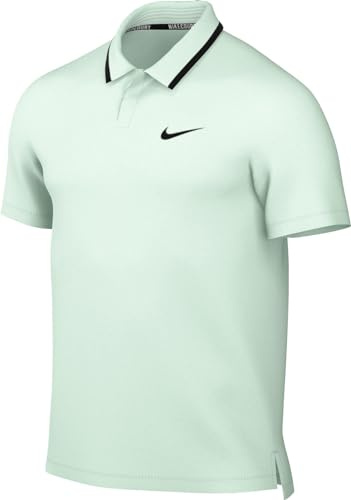 Nike Top Herren Court Dri-Fit Advtg Polo, Barely Green/Black/Black, FD5317-394, M