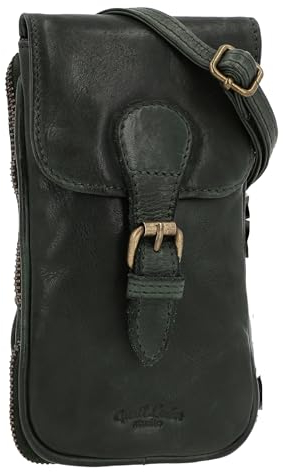 Gusti Umhängetasche Leder - Ebbe Damen Umhängetasche Handtasche Ledertasche Vintage Grün Leder