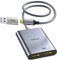 fairikabe USB C und USB 3.0 auf Dual HDMI Splitter Erweitertes Display, Dual Monitor Adapter 4K60Hz für Mac M1 M2 M3, DisplayLink Adapter für Dual Monitore (für MacBook, MacBook Air, MacBook Pro)