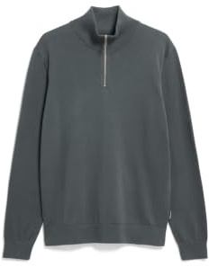 ARMEDANGELS Herren Pullover aus Bio-Baumwolle FAABES Regular Fit Space Steel S