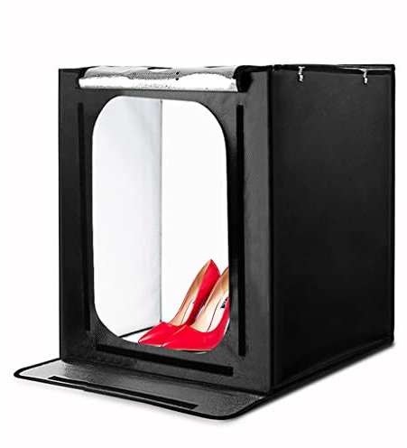 ZHCHAO Light Box Folding Soft Box 60cm*60cm Photo Box with 3 Colors Background for Studio Photography Shooting Box Tent