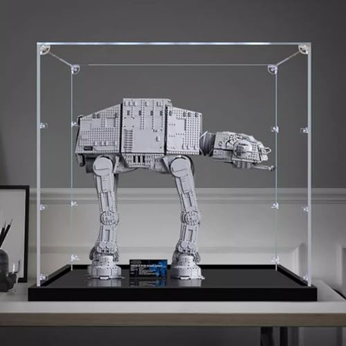 SONNIES Acryl-Vitrine für Lego 75313 AT-AT Armored Walker, staubdichte Box, Aufbewahrungsbox, transparente Box, Displaybox, kompatibel mit Lego 75313 (nur Hülle, kein Modell) (3 mm)