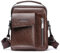 Umhängetaschen für Herren, Umhängetasche, Leder, Umhängetasche, Schultertasche, für Handy, für Reisen, Wandern und Outdoor-Sportarten, Braune Herren-Tasche