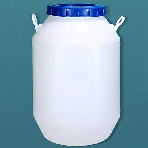 Camping Water Carrier 5L-50L Food Grade Emergency Water Storage Barrel for Camping Outdoor Hiking, Thicken Plastic Rain Barrels, Pet Food Storage Container for Emergency Preparedness (Color:25L-Blue)