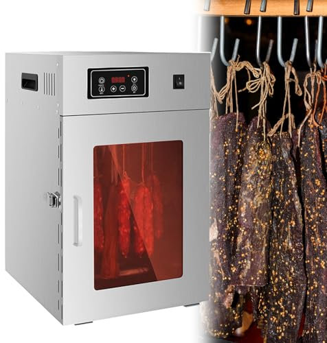 PASPRT Máquina Secadora de Alimentos Comercial, Secadora de Carne y Frutas, Deshidratador de cecina Máquina Secadora de Alimentos Comercial, Secadora rotativa de Alimentos (Dryer 30kg at One Time)