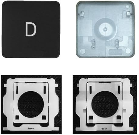 CTBDZ Individuelle Tastenkappe mit Scharnier Ersatz für (M1 M2) MacBook Pro A2141 A2251 A2289 A2338 A2442 A2485, ersetzt MacBook Air A2179 A2337 A2681 Tastatur-Tastenkappe (D-Taste)