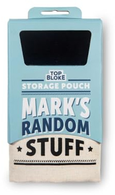History & Heraldry Personalised Top Bloke storage pouch (Contemporary, Mark)