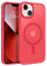 GaoBao für iPhone 13 Hülle, Handyhülle iPhone 13 [Kompatibel mit MagSafe] Durchscheinende Matte Magnetische Stoßfeste Anti-Fingerabdruck Schutzhülle, Handyhülle für iPhone 13 6.1 Case, Rot