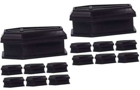 Cabilock 2 Sätze Korb Lager Briefkästen Für Wurstwaren Körbe Dekorationen Kartons Begraben Kisten Auto Aufbewahrungsboxen Aus Pappe Sarg Würfel Särge Plastik Black 7 Stück * 2