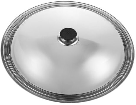 GALPADA Tapa De Olla De Acero Inoxidable Antisalpicaduras Cubierta Gruesa Retención De Calor Con Pomo Ergonómico Protector Multifunción Para Cocina
