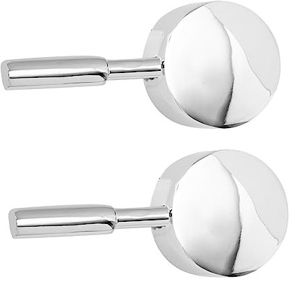 Veemoon Set 2 Pezzi Maniglia Leva Rubinetto Bagno in Lega Resistente Accessori Per Rubinetti Installazione Semplice e Rotazione Scorrevole Per Sostituzione Maniglia Doccia e Lavabo