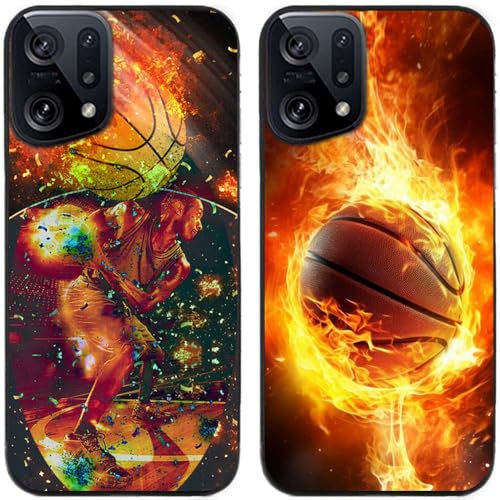 Lot de 2 coques de protection arrière en gel silicone TPU pour smartphone OPPO Find X5