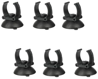 GEANTPIXEL Ventouse Universelle pour Aquarium - Lot de 6 - Adaptée Chauffage/Éclairage/Tuyaux