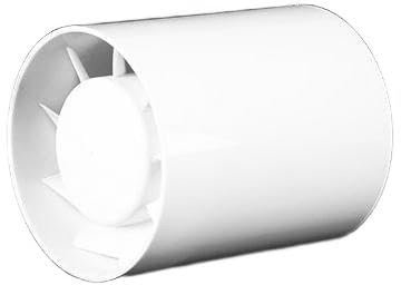 Kanal Rohrventilator 100mm Abluftventilator - 130 m³/h Inline-Abluftventilator, 34dB Leiser Kanalventilator, Leise Rauchabzug Rohrlüfter Kanalventilator für Bad, WC, Küche,Gewächshaus,Garage,Dachböden