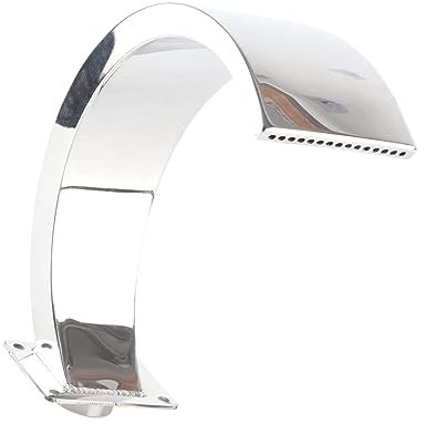 Piscine de la Piscine Cascade de Cascade en Acier Inoxydable Arc Conception de Conception de Conception avec Un Fil féminin G1 pour Les piscines et Les Jardins 10,4 x 3,9 Pouces