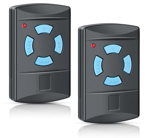 868.3MHz Garage Door Opener, 2x 868.3MHz Hörmann Garage Door Remote Control - Compatible with HSM2/4, HS1/2/4, HSE2/4, HSZ1/2, HSP4/-C, HSD2-A/-C - Batteries Included